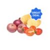 Onion (1 kg) + Potato - 1 kg + Desi Tomato - 500 g Combo