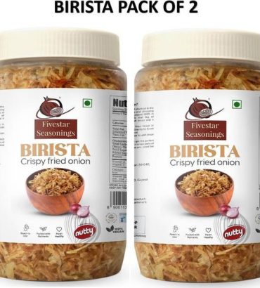 Nutty BIRISTA Crispy Fried Onion 250g (Pack of 2 Pcs)