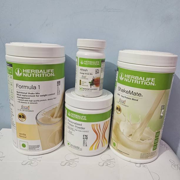 HERBALIFE HERBALIFFE NUTRITION ROSE KHEER SHAKE, PPP200, SHAKE MATE AFRESH TULSI JUICE MIX