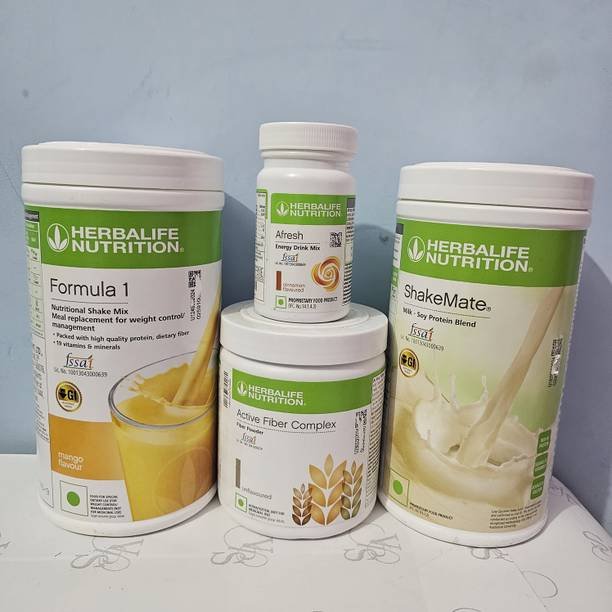 HERBALIFE WEIGHT LOSS MANGO SHAKE, ACTIVE FIBER COMPLEX, SHAKEMATE AFRESH CINNAMON JUICE