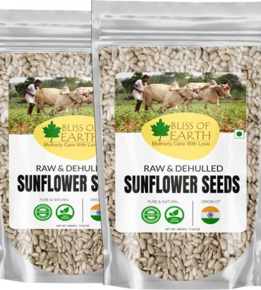 Bliss of Earth 2x500GM Naturally Organic Sunflower Seed...