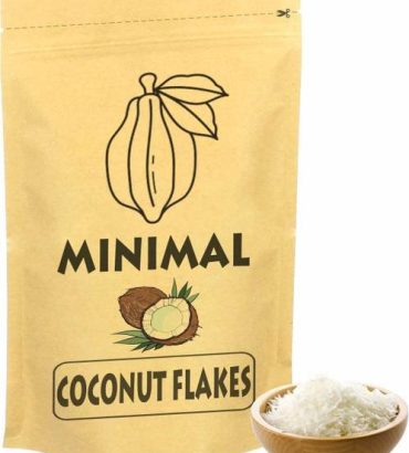 Minimal Dried Blanched Coconut Flakes 400g Coconut