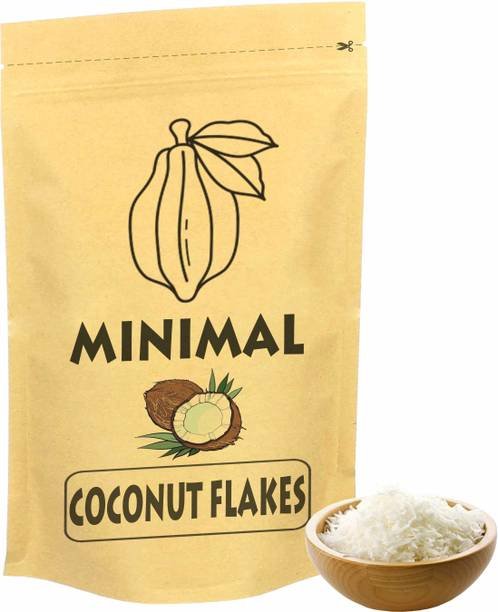 Minimal Dried Blanched Coconut Flakes 400g Coconut