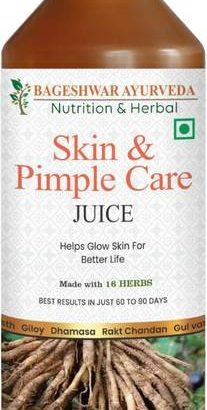 Bageshwar Ayurveda Skin & Pimple Care Juice | Helps Control acne reduce pigmentation