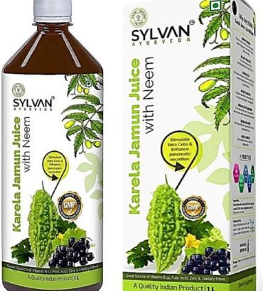 SYLVAN AYURVEDA KARELA JAMUN JUICE 1L I Effective in Blood sugar