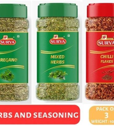 Surya OREGANO, MIXED HERBS AND CHILLI FLAKES COMBO 100g