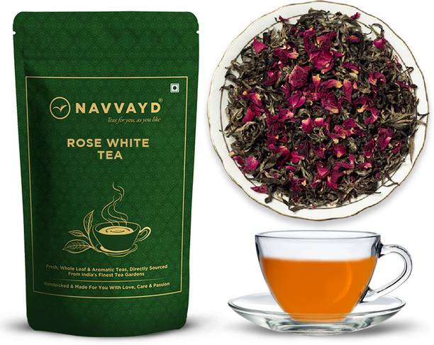 Navvayd Organic Rose White Tea White Tea Pouch