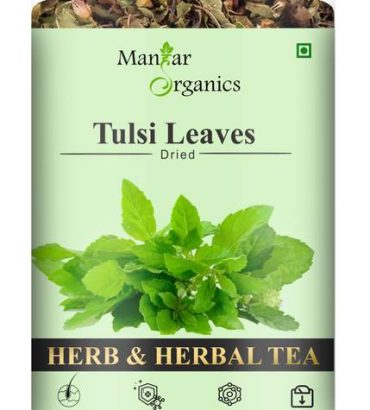 ManHar Organics Tulsi Leaves Jar 120gm | Queen of Herbs...