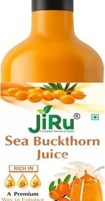 JiRu Sea Buckthorn Pulp Juice 1Ltr | Omega 3, 6, 7, and 9 Super Antioxidants