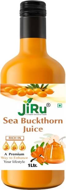 JiRu Sea Buckthorn Pulp Juice 1Ltr | Omega 3, 6, 7, and 9 Super Antioxidants
