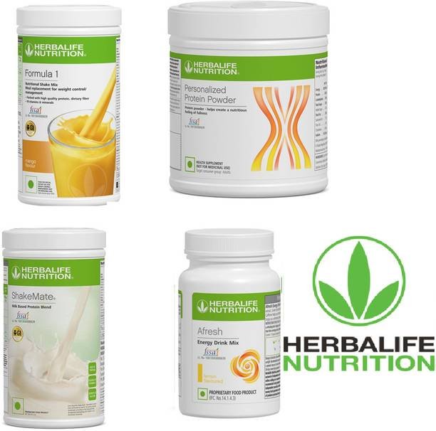 HERBALIFE Mango Shake 500g + Shakemate + Protein 200g + lemon afresh 50g