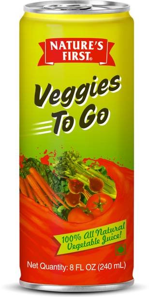 NATURE'S FIRST Veggies to Go Natural, 1440 ml (Pack of 6)