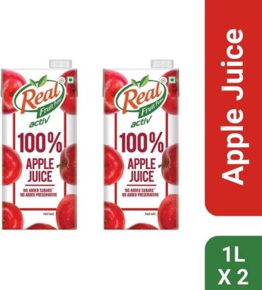 Real Activ 100% Apple Juice - With No Added Sugar & Preservatives