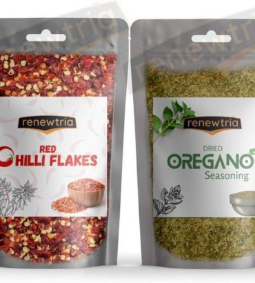 RENEWTRIA Combo of Red Chilli Flakes & Oregano Sprinkle