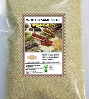 ORGANIC HERBS WHITE SESAME SEEDS ( SAFED TIL ) -Rich in...