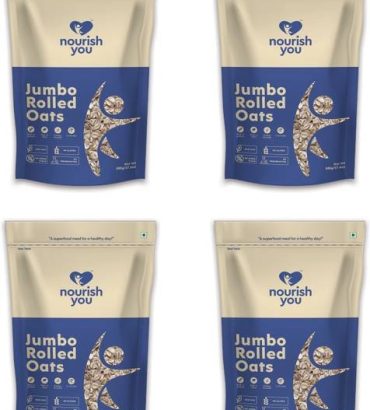Nourish You Jumbo Rolled Oats,Wholegrain Breakfast