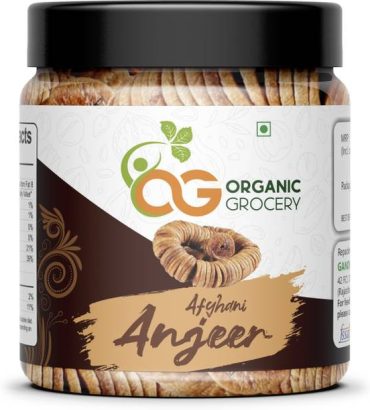Organic Grocery Afghani Anjeer| Anjir | Dried Figs| Ric...