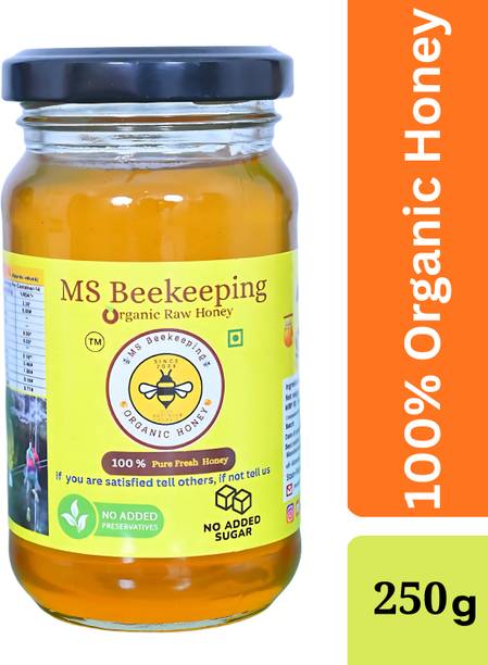 MS Beekeeping Pure Organic Raw Honey