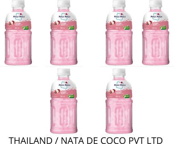 Mogu Mogu Lychee Juice with 25% NATA De Coco Energy Booster drink