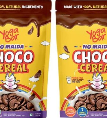 Yogabar No Maida Choco Cereal for Kids 345g |5 Wholegrain