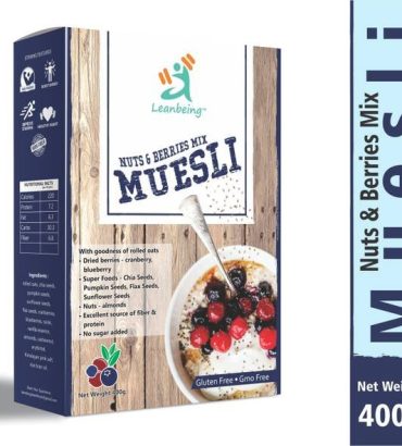 LEANBEING Muesli Nut, Berries & Seeds Mix 400g
