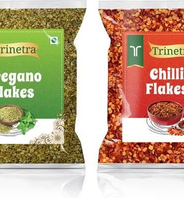 Trinetra Oregano Flakes 200gm & Chilli Flakes 200gm