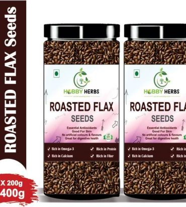 Hobby Herbs Roasted Flax Seeds 400g ( 2 x 200g )