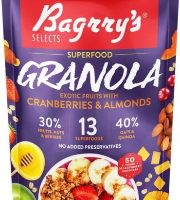 Bagrry's Superfood Granola Exotic Fruits with Almonds
