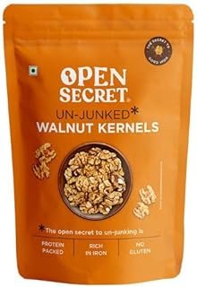 Open Secret Premium Walnut | 200g | Walnuts, Walnuts Without Shell, Akhrot, walnut Kernel, Dry Fruits, Healthy Snacks, Walnut Kernel with Gluten Free Healthy Lifestyle, High Fibre (Pack of 1)