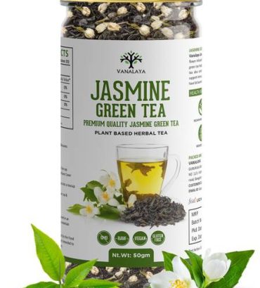 Vanalaya Jasmine Green Tea from Sun Dried Jasmine Petal...