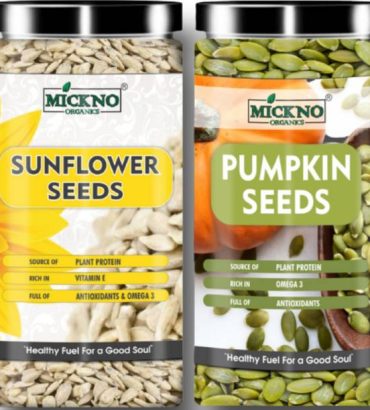 mickno organics 500g Raw Pumpkin & Sunflower Seeds Comb...