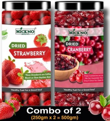 mickno organics Combo Dried Cranberries & Dried Whole S...