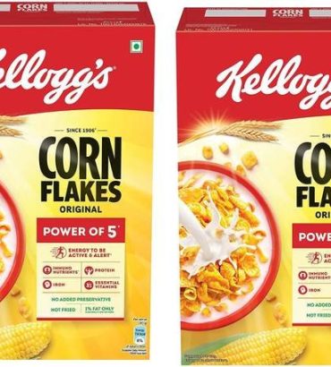 Kellogg's by NA CORN FLAKES Breakfast Cereal Box