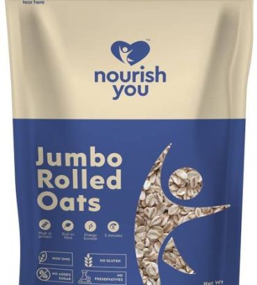 Nourish You by Nourish you Jumbo Rolled Oats, Wholegrain