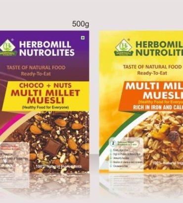 HERBOMILL NUTROLITES MILLET MUESLI+Choco Nuts Box