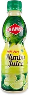 Sams Nimbu Juice 200ml Lemon Juice for refreshment, Nimboo Paani, Lime Water
