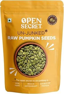 Open Secret Pumpkin Seeds | 200g | Seeds, Pumpkin Seeds 200gm, Raw Pumpkin Seed, Seeds for Eating, Healthy Snacks, Rich in Antioxidant & Protein Rich Seeds, Rich in Fibre, No Preservatives (Pack of 1)