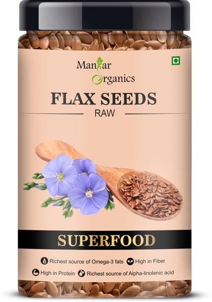 ManHar Organics Flax Seeds (Alsi) | High-Quality Protei...