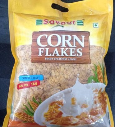 Savour Corn Flakes 1kg Pack of 2, 1kg x 2 Pouch