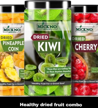 mickno organics Combo of Dried Kiwi Pineapple Cherry He...