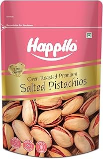 Happilo Premium Pink Oven Roasted & Salted Pistachios 200g | Rich In Protein, Phosphorus | Dietary Fibre, Premium Nuts & Dry Fruits | Shelled Nuts, Crunchy | Delicious Healthy Snack