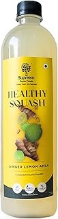 SSF Supreem Super Foods Supreem Super Foods Normalife Ginger Lemon Amla Healthy Squash|Immunity Booster|Diabetic Friendly-Low Gi|Perfect Summer Drink|Aids Digestion|All Natural Ingredients|700 Ml