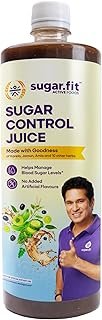 Sugar.Fit Active Sugar Control Juice with 13 Potent Herbs like Karela, Jamun, Aloevera, Amla, Neem Juice for Diabetes, Helps Manage Blood Sugar Levels, Supports Metabolism, Digestive Health & Weight Management, 1L