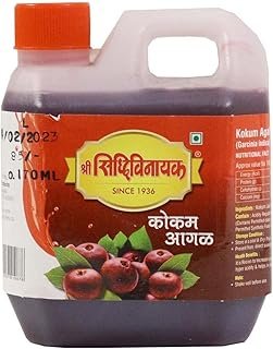 Shree Siddhivinayak Kokam Juice (Kokum Agal) | Without Sugar | Natural & Refreshing Beverage | No Added Preservatives | Ideal for Cooling & Digestion | 500 ml | Pack of 1