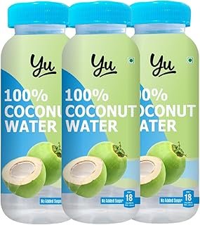 Yu Foodlabs - 100% Natural Coconut Water - Zero Preservatives - No Added Sugar - 600Ml (Pack Of 3)