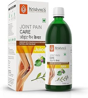 KRISHNA'S HERBAL & AYURVEDA Joint Pain Care Juice - 1000 Ml | Natural Pain Reliever |9 Powerful Herbs Like Rasana, Kutaki, Daru Haridra Ashwagandha Strengthens The Muscle