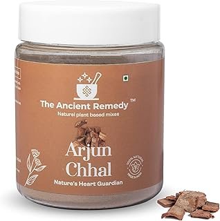 THE ANCIENT REMEDY Arjun Chaal Power 110GM, 100% Natural & Pure Herbal Arjun Ki Chaal Powder For Men & Women Supports Heart Health, Promotes Good Cholesterol, Arjuna Powder Pack 1
