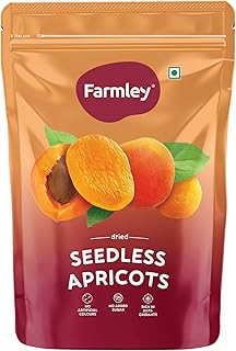 Farmley Premium Turkish Dried Apricots | 200g | Exotics Apricots Dry Fruits, Seedless Apricots, Khumani (Pack of 1)
