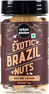 Urban Platter Brazil Nuts, 100g (Rich in Selenium | Superfood | Have 1 Daily | Product of Peru)