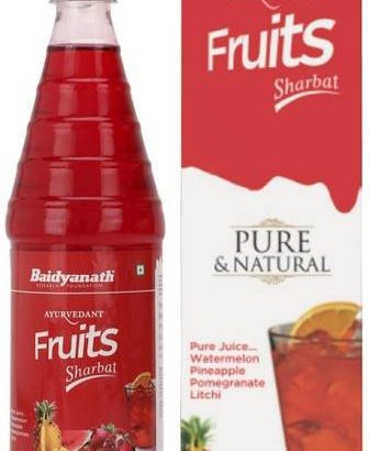Baidyanath Ayurvedant Pure Natural Fruit Sharbat | Gulab